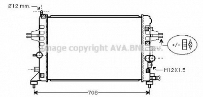 AVA QUALITY COOLING ola2363 -  Радиатор, охлаждение двигателя